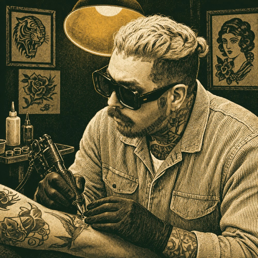 Illustrated portrait of Liam