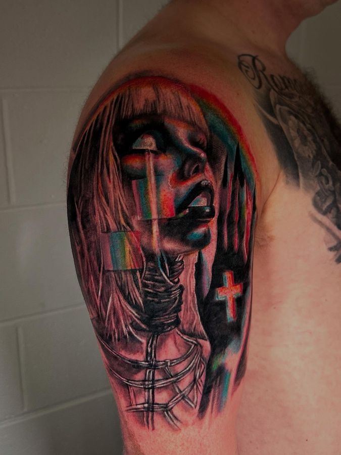 Tattoo work by Mel at Mother Goose Tattoo